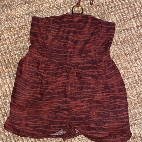 Old Navy Brown Animal Patterned Romper XL - Picture 3 of 4